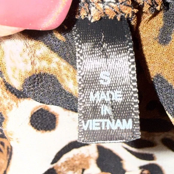 HeartSoul Animal Print Off-Shoulder Blouse - Picture 5 of 11